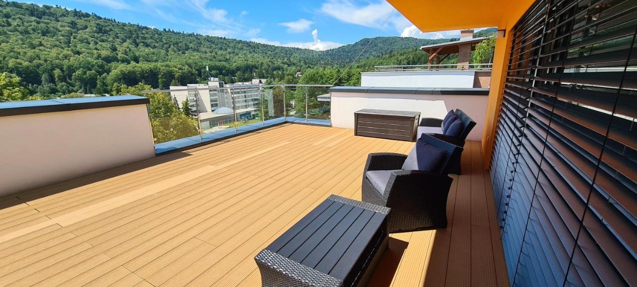 Penthouse Apartman Rezidencia Mineral Bardejovské Kúpele Dış mekan fotoğraf
